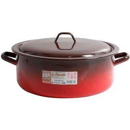 Caçarola com Tampa  Aço esmaltado vitrificado - Ø 30 cm - 8 L