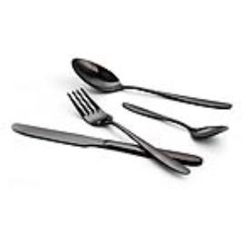 Conjunto de Talheres  Celebrant (24 pcs) Aço inoxidável - Preto