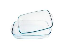 Conjunto de Travessas para Forno  Classic Transparente Vidro de Borosilicato (2 pcs)