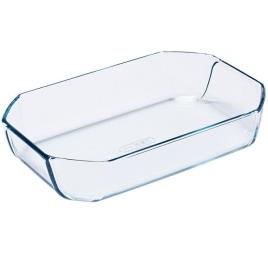Travessa para o Forno  Inspiration Transparente Vidro - 30 x 20 cm - 2,6 L