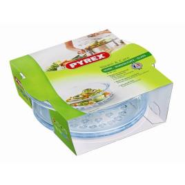 Travessa para o Forno Pyrex Steam&Care Transparente Vidro - Ø 20 cm