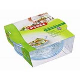 Travessa para o Forno Pyrex Steam&Care Transparente Vidro - Ø 20 cm