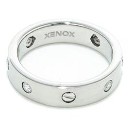 Anel feminino Xenox X1479 Prateado - 18