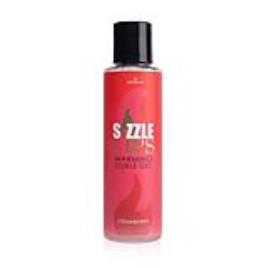 Gel de Aquecimento Comestível de Morango Sizzle Lips de 125 ml Sensuva 7303