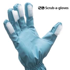 Luvas de Limpeza com Escovas Scrub a Gloves (pack de 2)