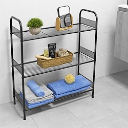 Estante 3 PRATELEIRAS METAL DINAMIC PRETO