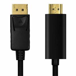 Logilink 900226164 1 M Displayport To Hdmi Adapter Preto