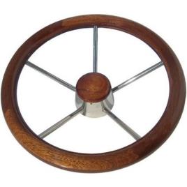 Mavi Mare Stainless Wood Steering Wheel  350 mm