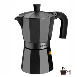 Cafeteira Monix Vitro Noir 1 Ch?vena Aluminio Antiaderente