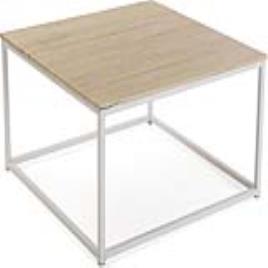 Mesa Madeira Quadrado Marrom claro (80 x 46 x 80 cm)