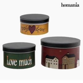 Caixa Decorativa Homania 2687 (3 pcs) Redonda