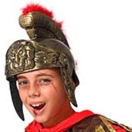 Capacete Romano Infantil Dourado