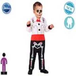 Fantasia para Crianças Esqueleto Mexicano - 24 Meses