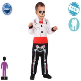 Fantasia para Crianças Esqueleto Mexicano - 24 Meses