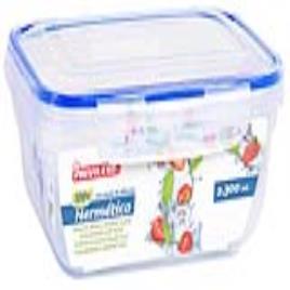 Lancheira Hermética Privilege Retangular Transparente - 800 ml