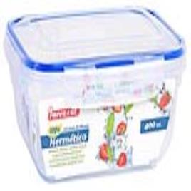 Lancheira Hermética Privilege Retangular Transparente - 800 ml