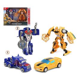 Super Robô Transformável Azul Amarelo 111575 (2 Uds)