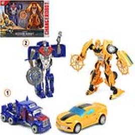 Super Robô Transformável Azul Amarelo 111575 (2 Uds)