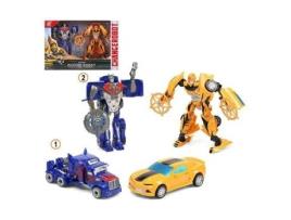 Super Robô Transformável Azul Amarelo 111575 (2 Uds)