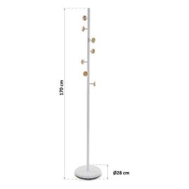 Bengaleiro Metal (28 x 170 x 28 cm) Branco