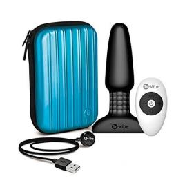 Plug Vibratório com Comando Anilíngua Preto 2 B-Vibe