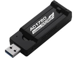 Adaptador USB Wifi  Pro NADAIN0205 EW-7833UAC AC1750 3T3R MIMO Preto