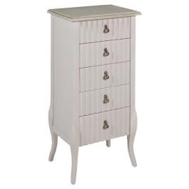 Cómoda com 5 Gavetas (48 x 34 x 99 cm) Madeira de paulónia