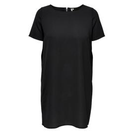 Only Carlux Tunic Short Sleeve Short Dress Preto 44