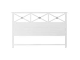 Cabeceira de Cama DKD Home Decor Azul Madeira Branco (180 x 6 x 120 cm)