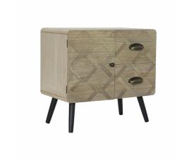 Cómoda DKD Home Decor Natural Preto MDF (60 x 30 x 56 cm)