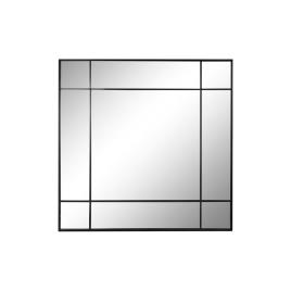 Espelho de parede DKD Home Decor Cristal Preto Ferro (90 x 3 x 90 cm)