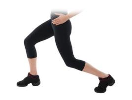 Leggings de Desporto de Mulher Happy Dance tiro Preto - XL