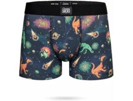 Boxer para Homem AMERICAN SOCKS Space Dino (Tamanho: XL)