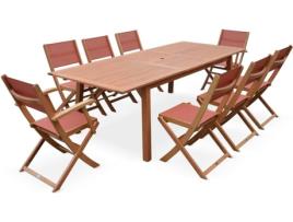 Móvel de Jardim Extensível ALICE'S GARDEN Almeria (Cinzento -180-240cm)