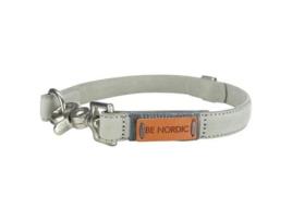Coleira TRIXIE Be Nordic para Cães em Pele - Cinza Claro (Tamanho: 55 Cm/30 Mm)