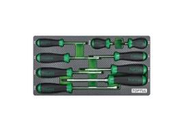 Pack TOPTUL Chave Fenda Phillips 9Peças GEA0909