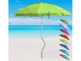 Guarda-sol GIRAFACILE Eolo (Verde - 220 cm)