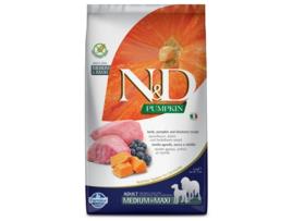 Alimento FARMINA N&D Pumpkin Cão Adulto Medium/Maxi - Cordeiro e Mirtilos (Quantidade: 2,5 Kg)