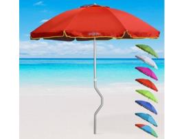 Guarda-sol GIRAFACILE Eolo (Vermelho - 220 cm)
