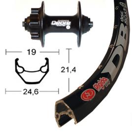 Winora Rigida Zac 2000 Qr Shimano Deore 6b Disc Front Wheel  9 x 100 mm