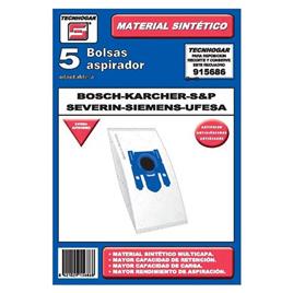 Bolsa Sobresselente para Aspirador Tecnhogar 915686 (5 uds)