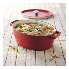 Caçarola com Tampa Pyrex Slow Cook Ferro Fundido - 3,6 L