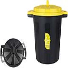 Caixote de Lixo para Reciclagem - Amarelo