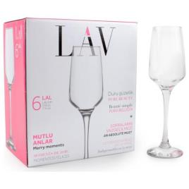 Copo de champanhe LAV Lal 230 cc (6 pcs)