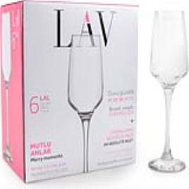 Copo de champanhe LAV Lal 230 cc (6 pcs)