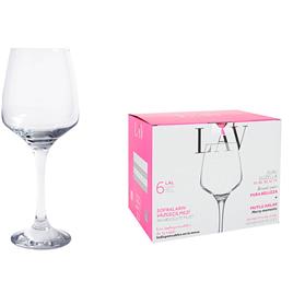 Copo para vinho  Lal 400 cc (6 pcs)