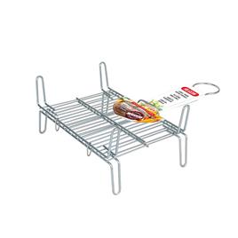 Grelhador Bbq  Duplo Aço - 20 x 25 cm