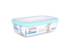 Lancheira Hermética  Retangular Transparente - 1800 ml