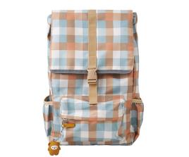 Mochila Escolar Grande Cottage Blue Checks