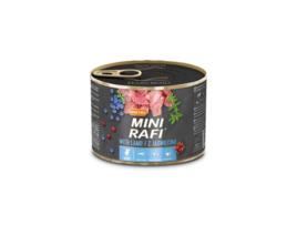 Alimento em Patê Rafi Cão Adulto Mini de Borrego, Arandos e Mirtilos (Quantidade: 185 g)